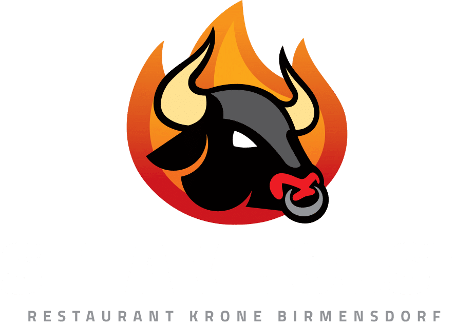 Logo weiss Steakhouse Birmensdorf Restaurant Krone